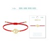 Pulsera Hilo Rojo Simbolo Om Dorado - Coleccion amuleto pulsera roja